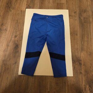 Rise Blue Athletic Legging Workout Pants - Size Large
